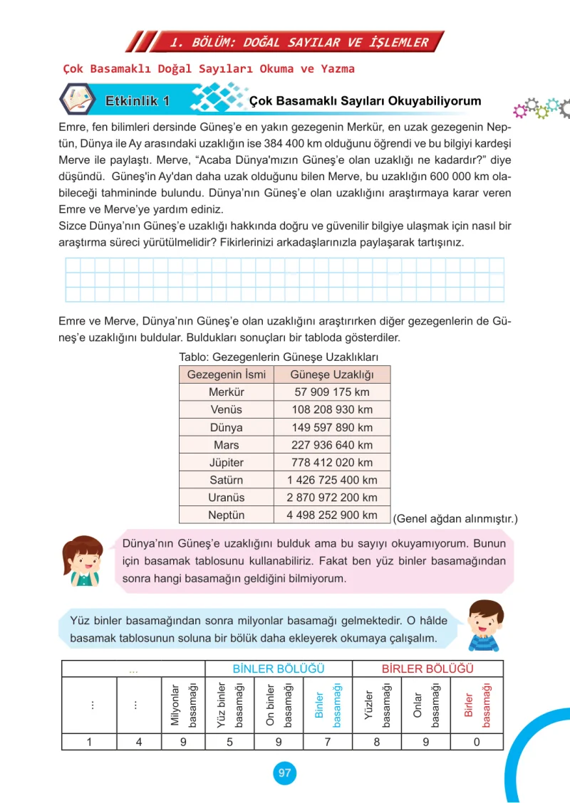 5. Sınıf Matematik Ders Kitabı Cevapları Meb Yayınları 1.Kitap Sayfa 97