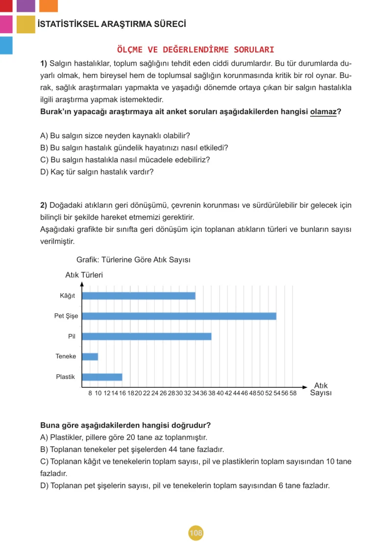 5. Sınıf Matematik Ders Kitabı Cevapları Meb Yayınları 2.Kitap Sayfa 108