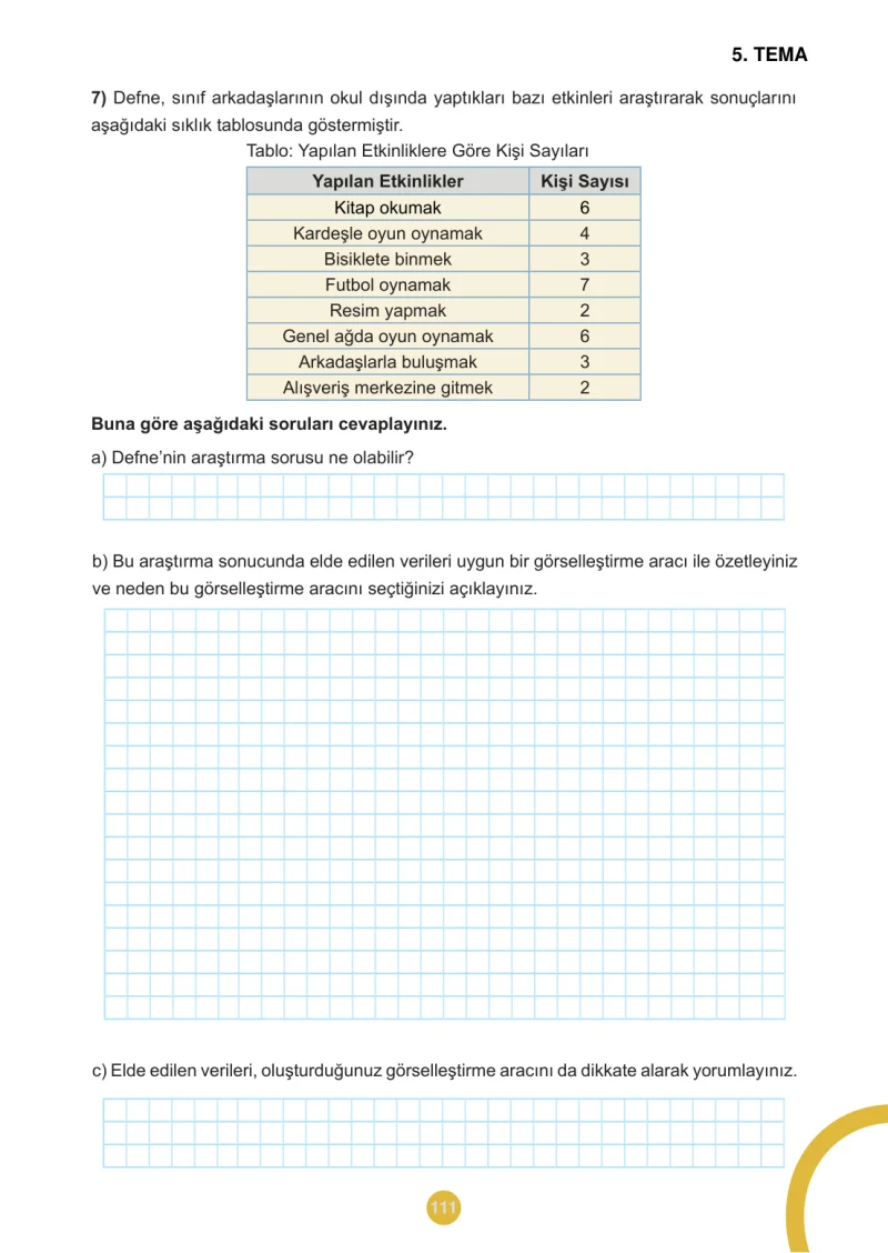 5. Sınıf Matematik Ders Kitabı Cevapları Meb Yayınları 2.Kitap Sayfa 111