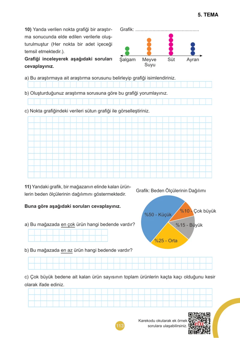 5. Sınıf Matematik Ders Kitabı Cevapları Meb Yayınları 2.Kitap Sayfa 113