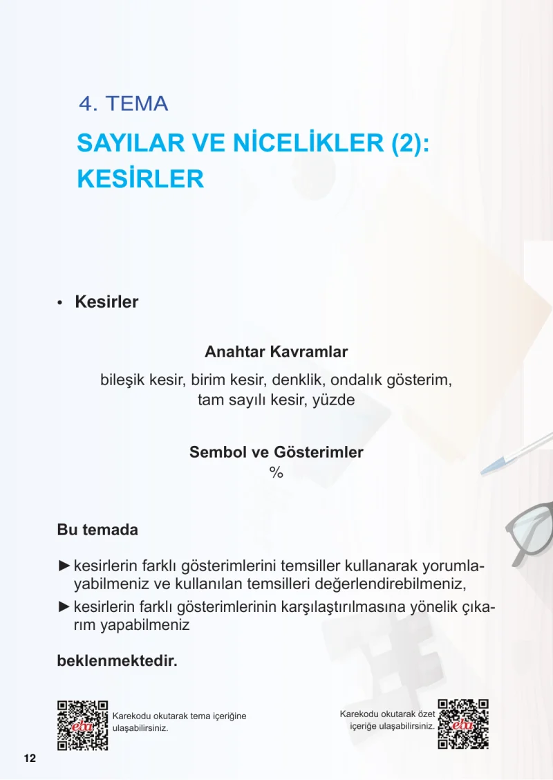 5. Sınıf Matematik Ders Kitabı Cevapları Meb Yayınları 2.Kitap Sayfa 12