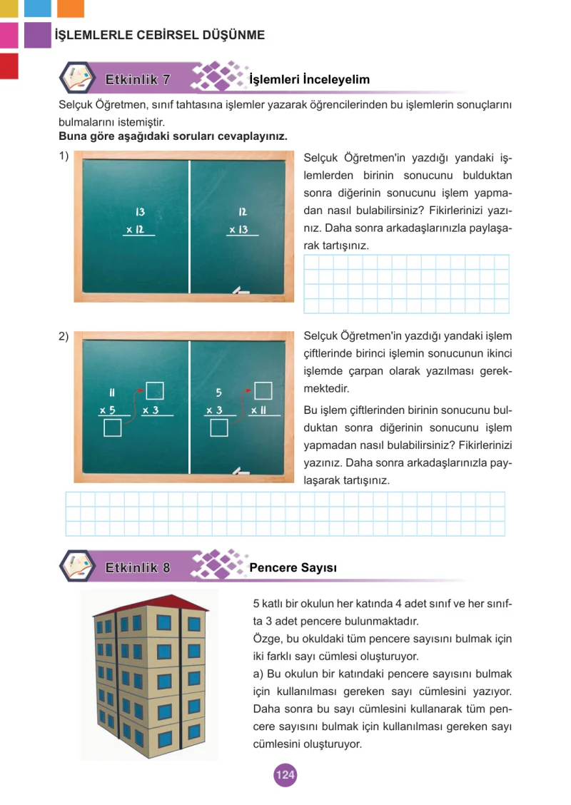 5. Sınıf Matematik Ders Kitabı Cevapları Meb Yayınları 2.Kitap Sayfa 124
