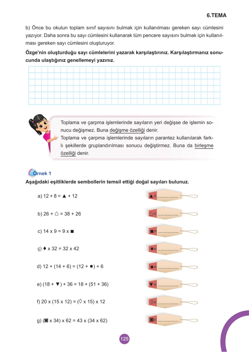 5. Sınıf Matematik Ders Kitabı Cevapları Meb Yayınları 2.Kitap Sayfa 125
