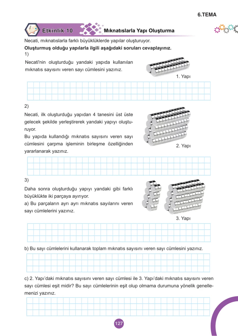 5. Sınıf Matematik Ders Kitabı Cevapları Meb Yayınları 2.Kitap Sayfa 127