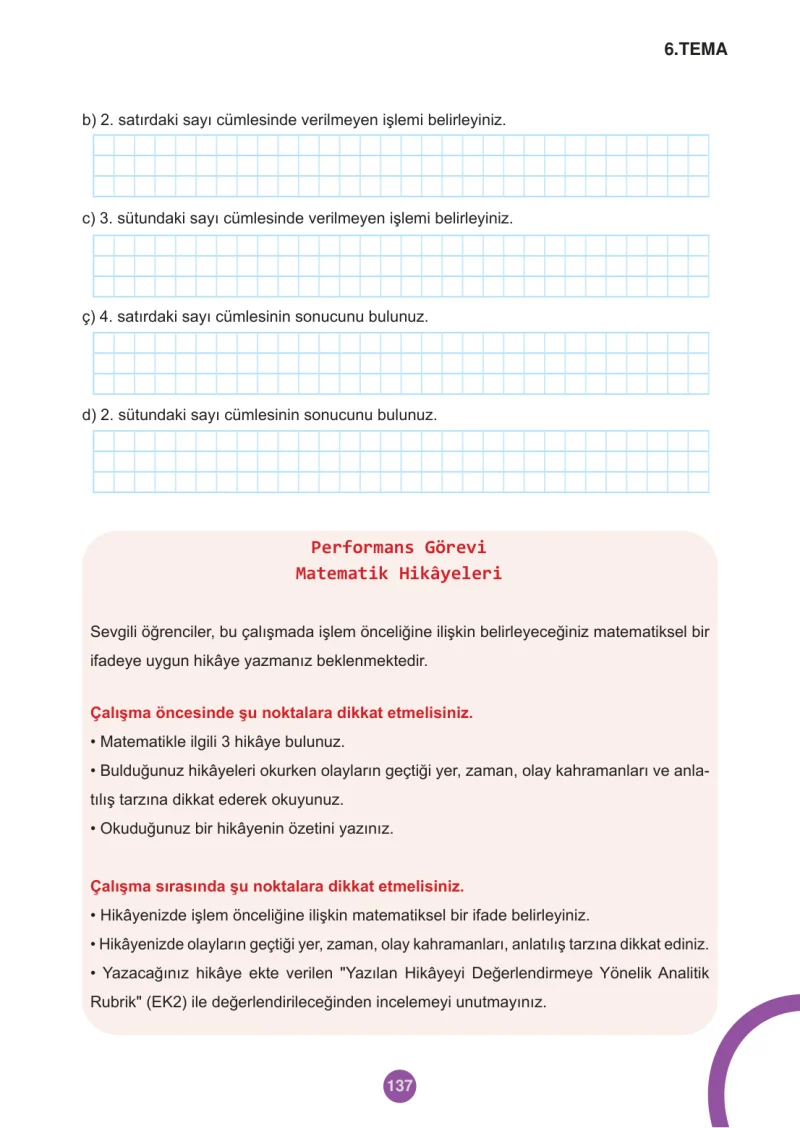 5. Sınıf Matematik Ders Kitabı Cevapları Meb Yayınları 2.Kitap Sayfa 137