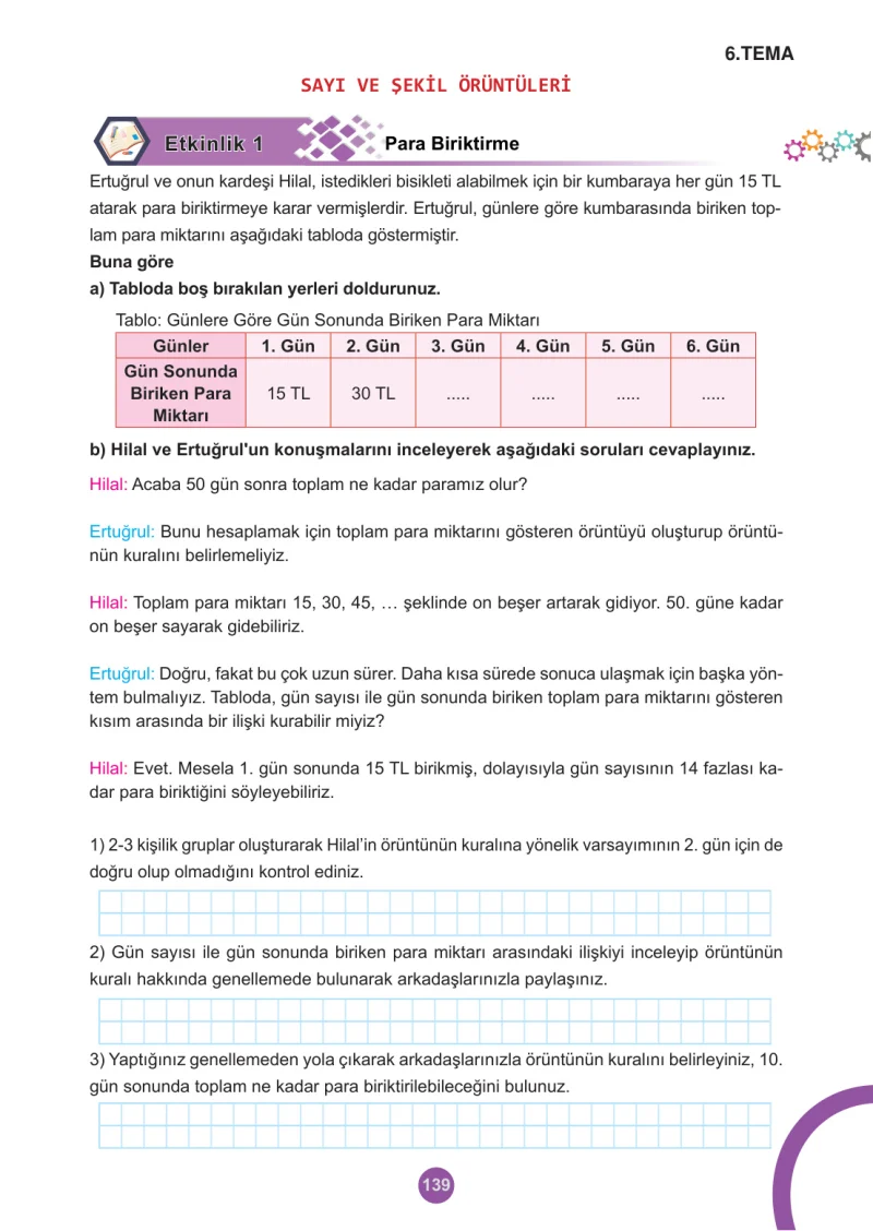 5. Sınıf Matematik Ders Kitabı Cevapları Meb Yayınları 2.Kitap Sayfa 139