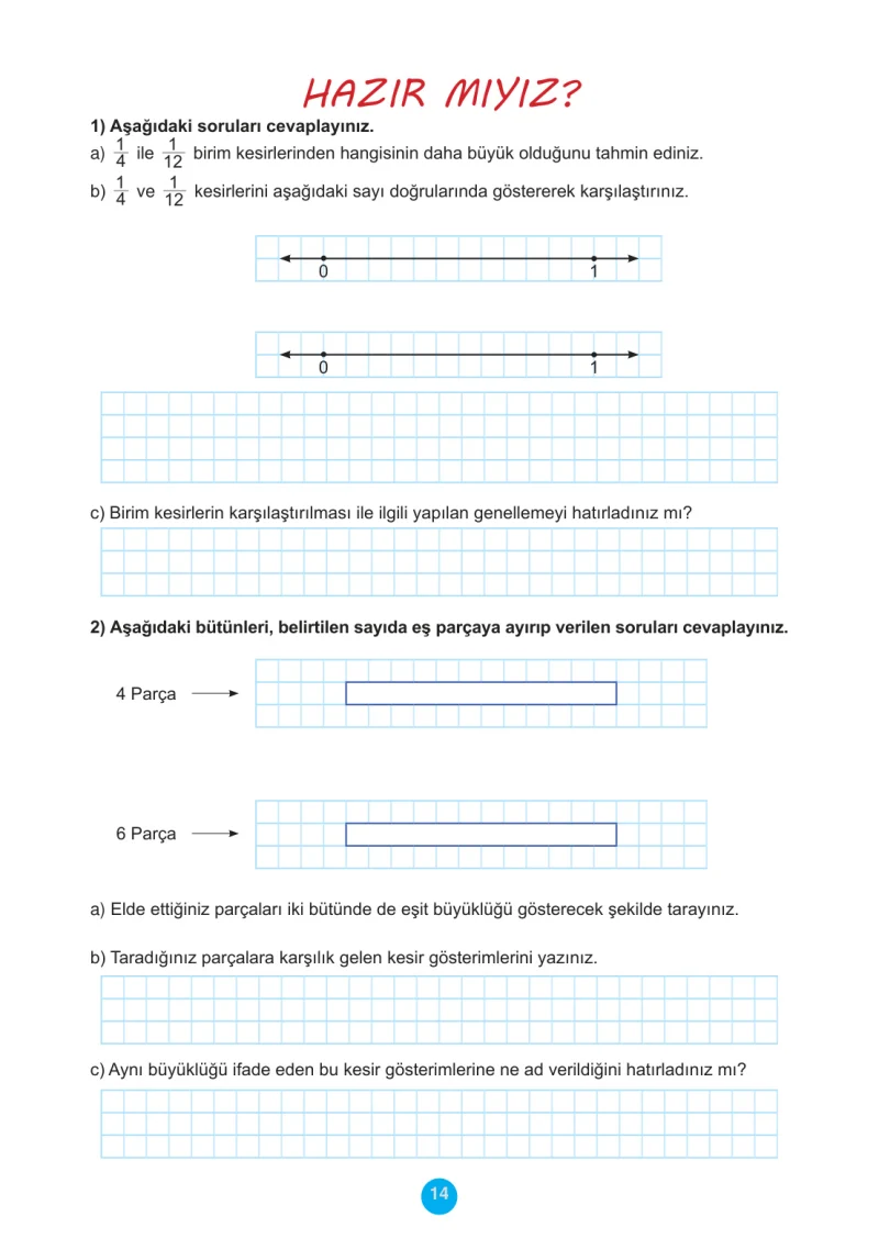 5. Sınıf Matematik Ders Kitabı Cevapları Meb Yayınları 2.Kitap Sayfa 14