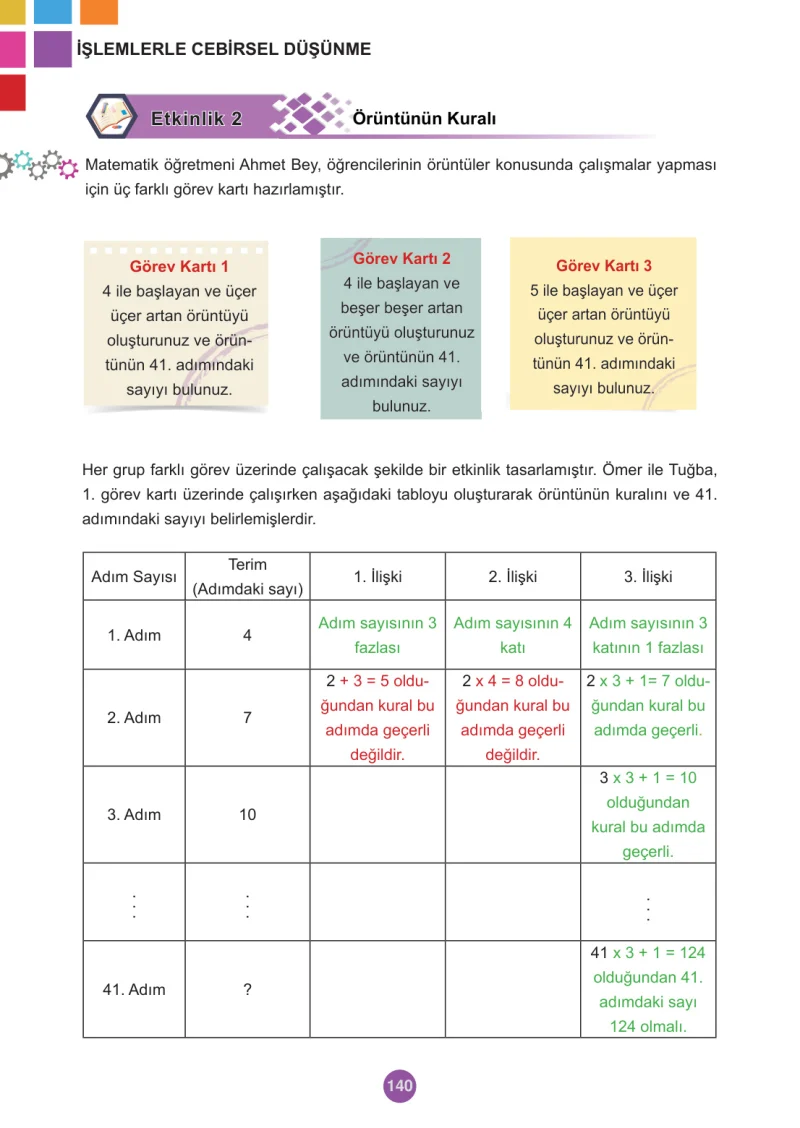 5. Sınıf Matematik Ders Kitabı Cevapları Meb Yayınları 2.Kitap Sayfa 140