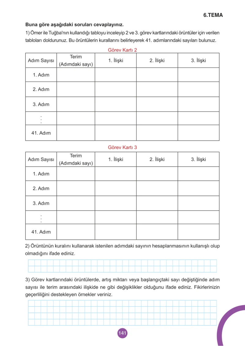 5. Sınıf Matematik Ders Kitabı Cevapları Meb Yayınları 2.Kitap Sayfa 141