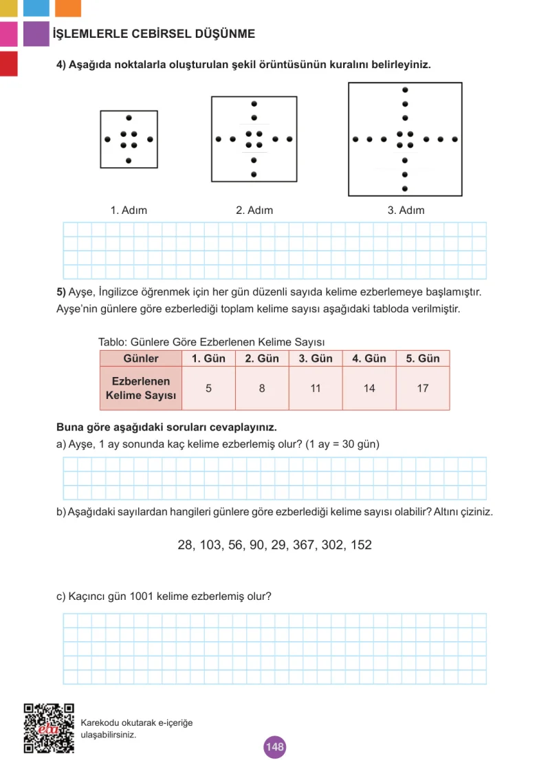 5. Sınıf Matematik Ders Kitabı Cevapları Meb Yayınları 2.Kitap Sayfa 148
