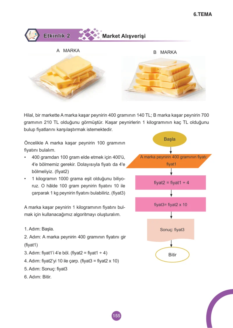 5. Sınıf Matematik Ders Kitabı Cevapları Meb Yayınları 2.Kitap Sayfa 155