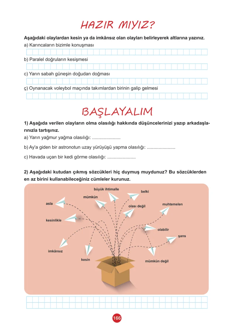 5. Sınıf Matematik Ders Kitabı Cevapları Meb Yayınları 2.Kitap Sayfa 166