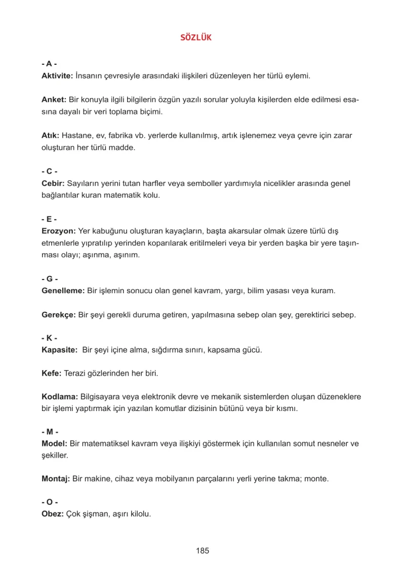 5. Sınıf Matematik Ders Kitabı Cevapları Meb Yayınları 2.Kitap Sayfa 185