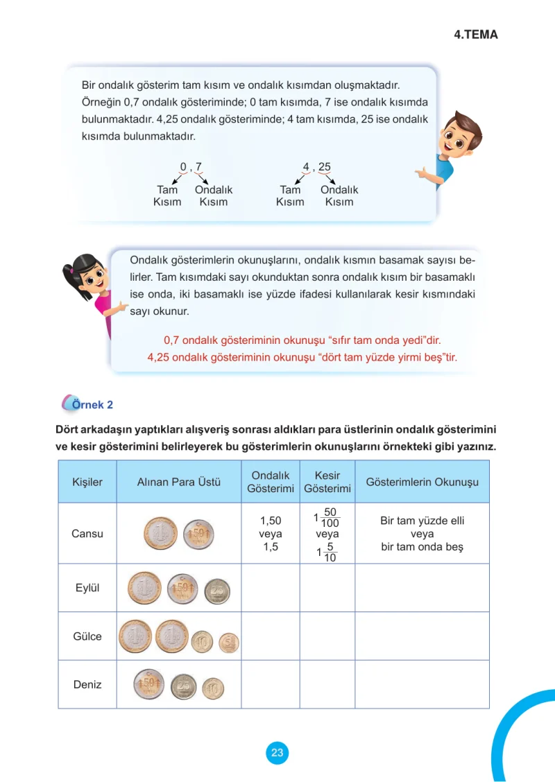 5. Sınıf Matematik Ders Kitabı Cevapları Meb Yayınları 2.Kitap Sayfa 23