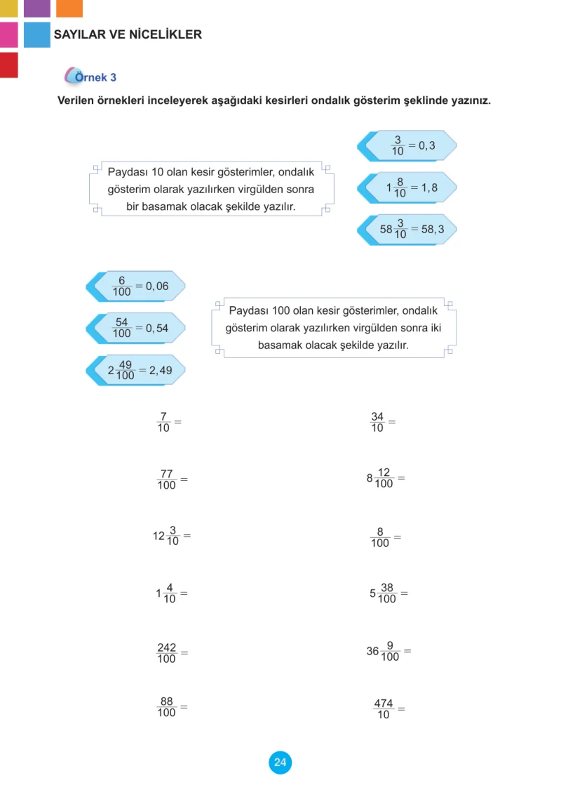 5. Sınıf Matematik Ders Kitabı Cevapları Meb Yayınları 2.Kitap Sayfa 24