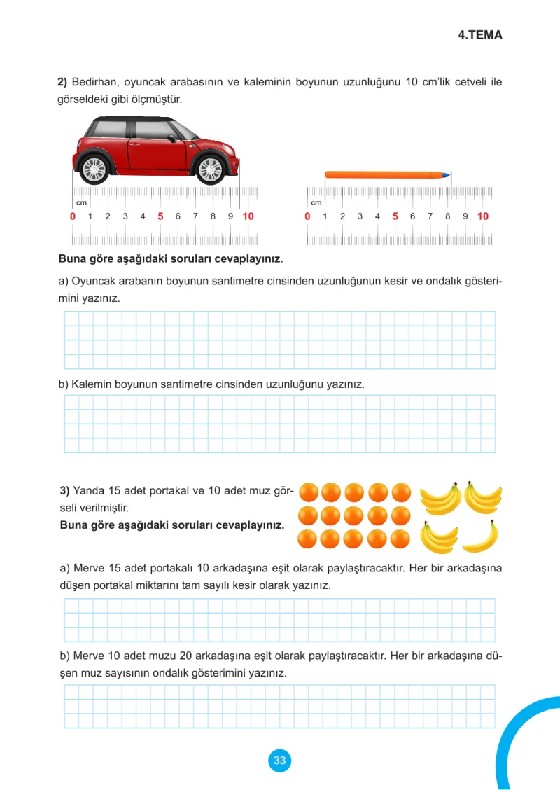 5. Sınıf Matematik Ders Kitabı Cevapları Meb Yayınları 2.Kitap Sayfa 33