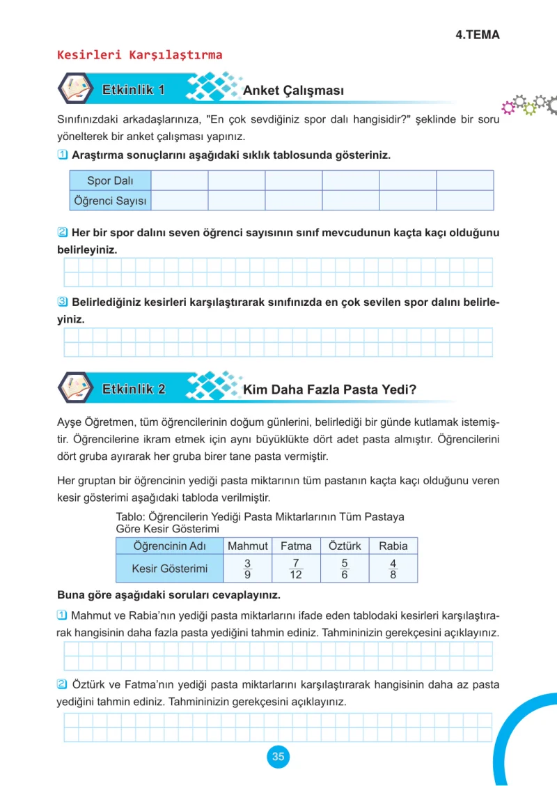 5. Sınıf Matematik Ders Kitabı Cevapları Meb Yayınları 2.Kitap Sayfa 35