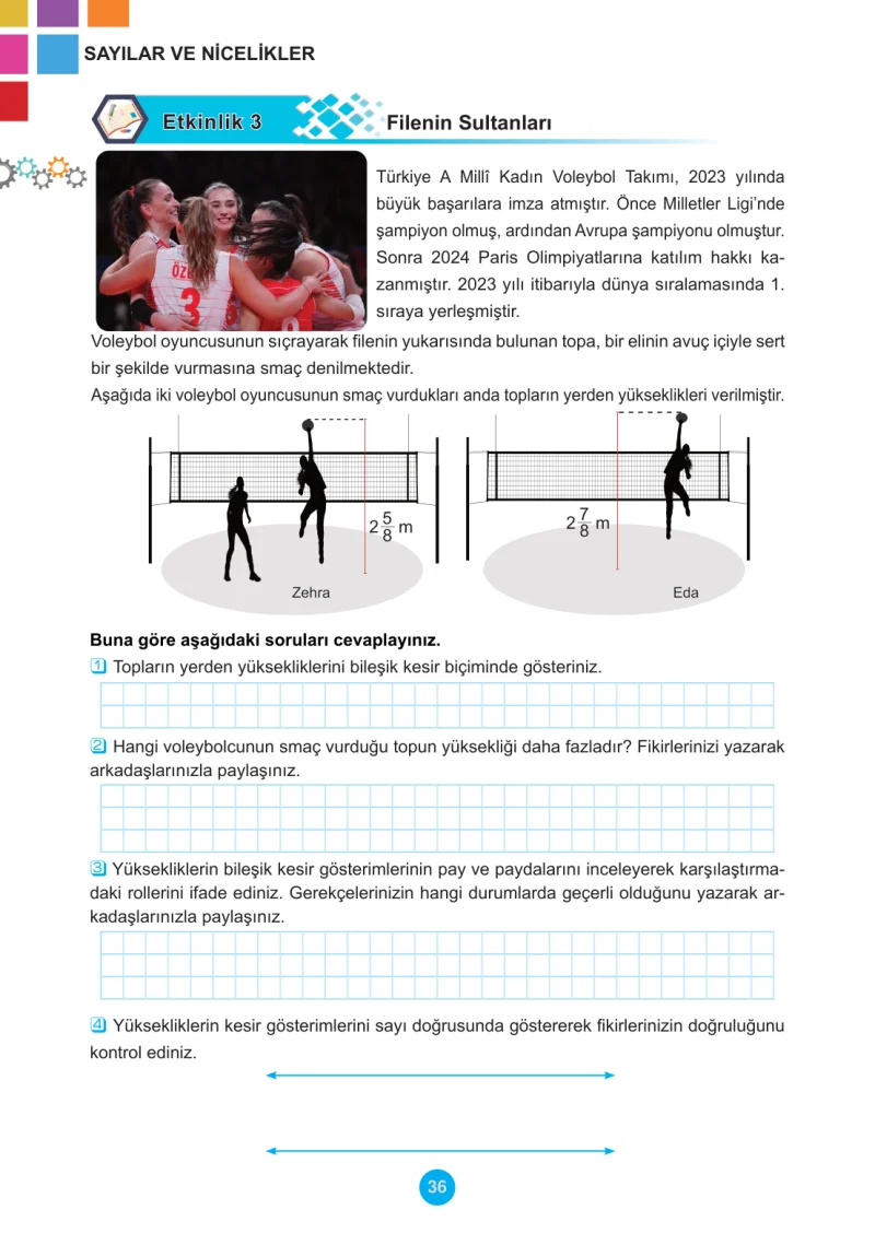 5. Sınıf Matematik Ders Kitabı Cevapları Meb Yayınları 2.Kitap Sayfa 36