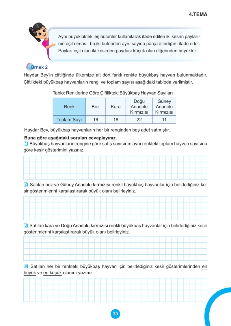 5. Sınıf Matematik Ders Kitabı Cevapları Meb Yayınları 2.Kitap Sayfa 39