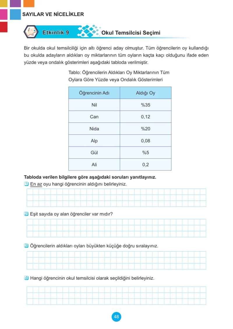 5. Sınıf Matematik Ders Kitabı Cevapları Meb Yayınları 2.Kitap Sayfa 48