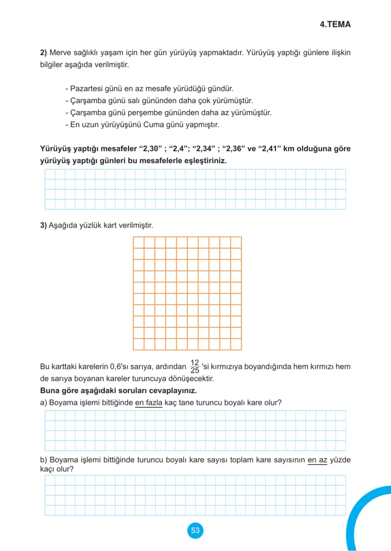 5. Sınıf Matematik Ders Kitabı Cevapları Meb Yayınları 2.Kitap Sayfa 53