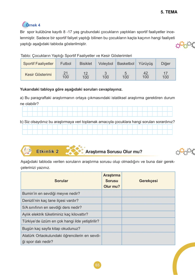 5. Sınıf Matematik Ders Kitabı Cevapları Meb Yayınları 2.Kitap Sayfa 65