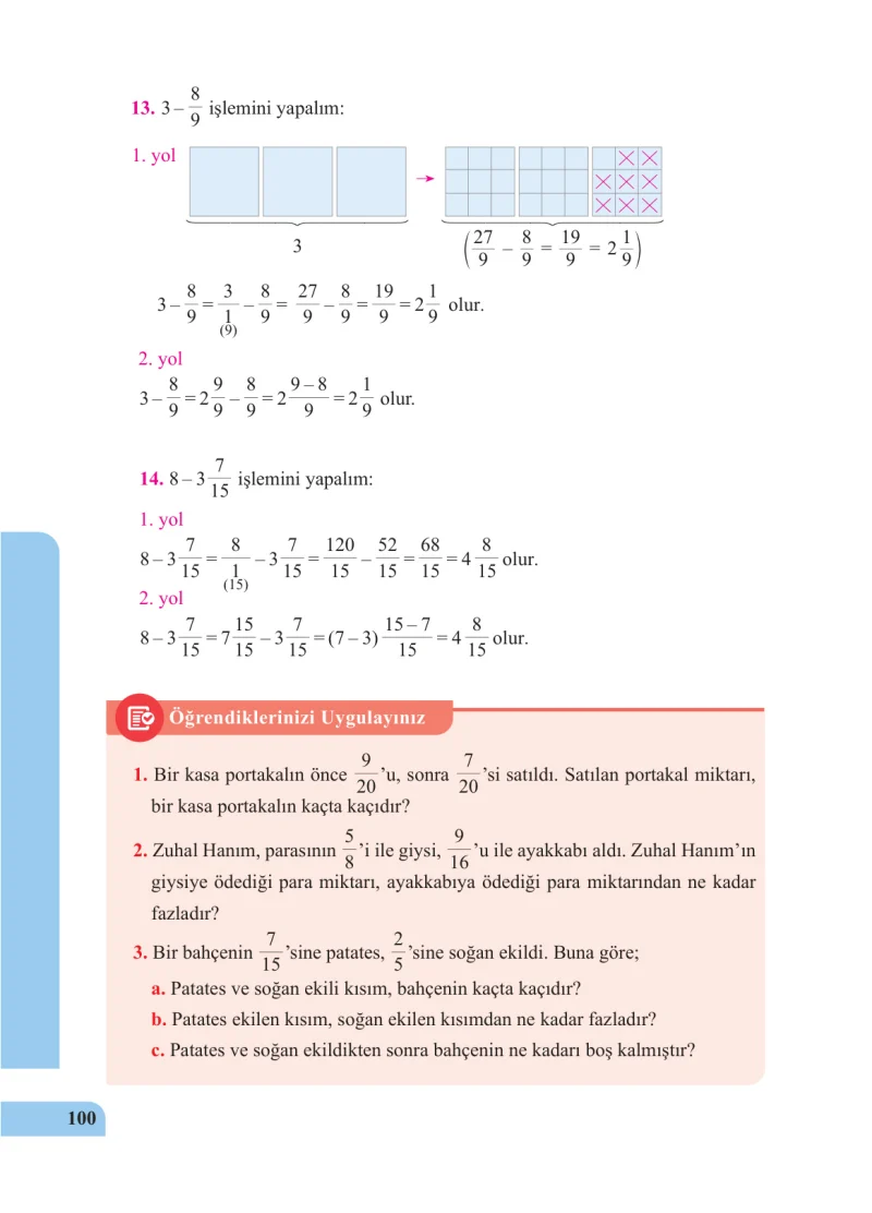 5. Sınıf Matematik Ders Kitabı Cevapları Özgün Yayınları Sayfa 100