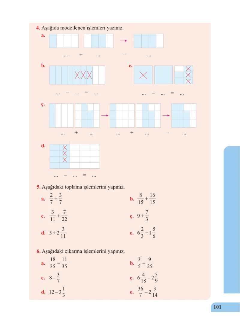 5. Sınıf Matematik Ders Kitabı Cevapları Özgün Yayınları Sayfa 101