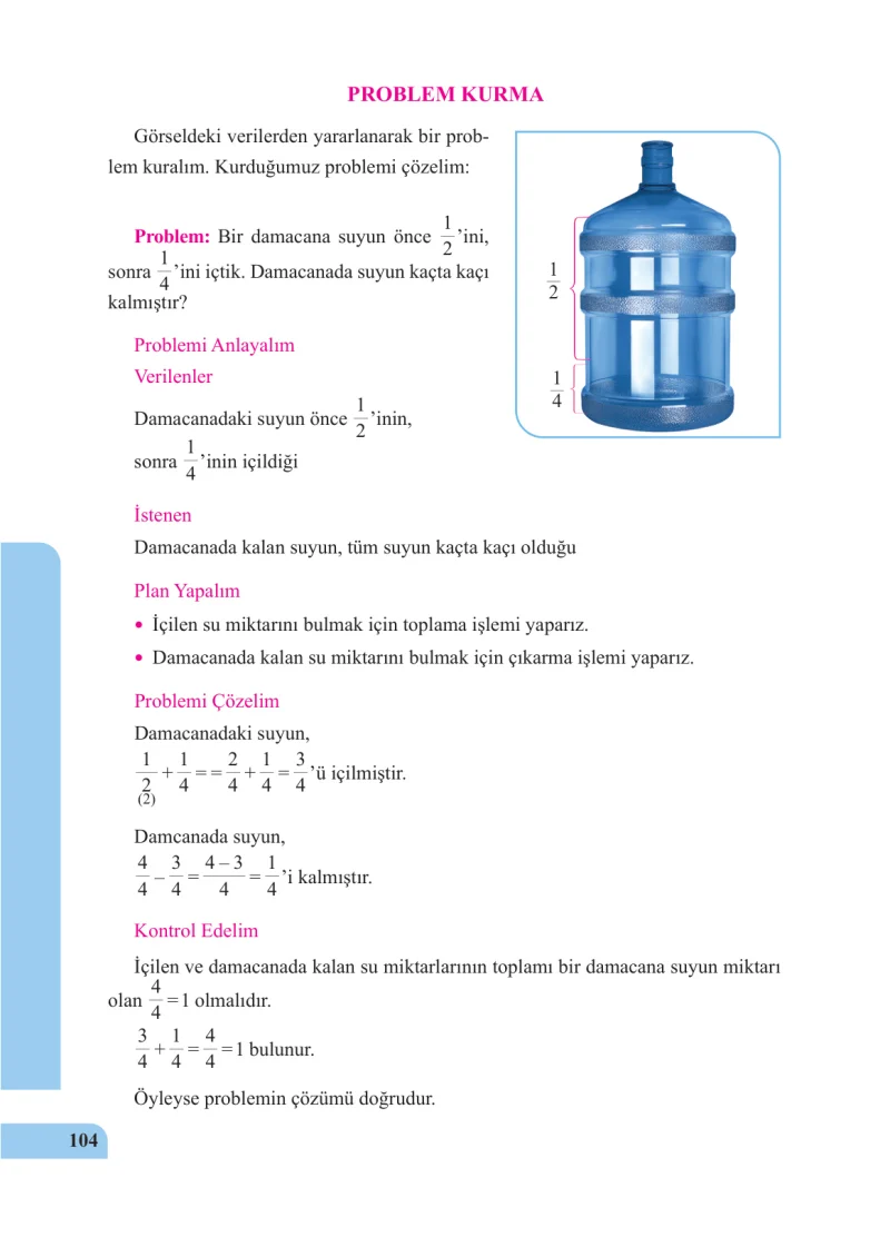 5. Sınıf Matematik Ders Kitabı Cevapları Özgün Yayınları Sayfa 104
