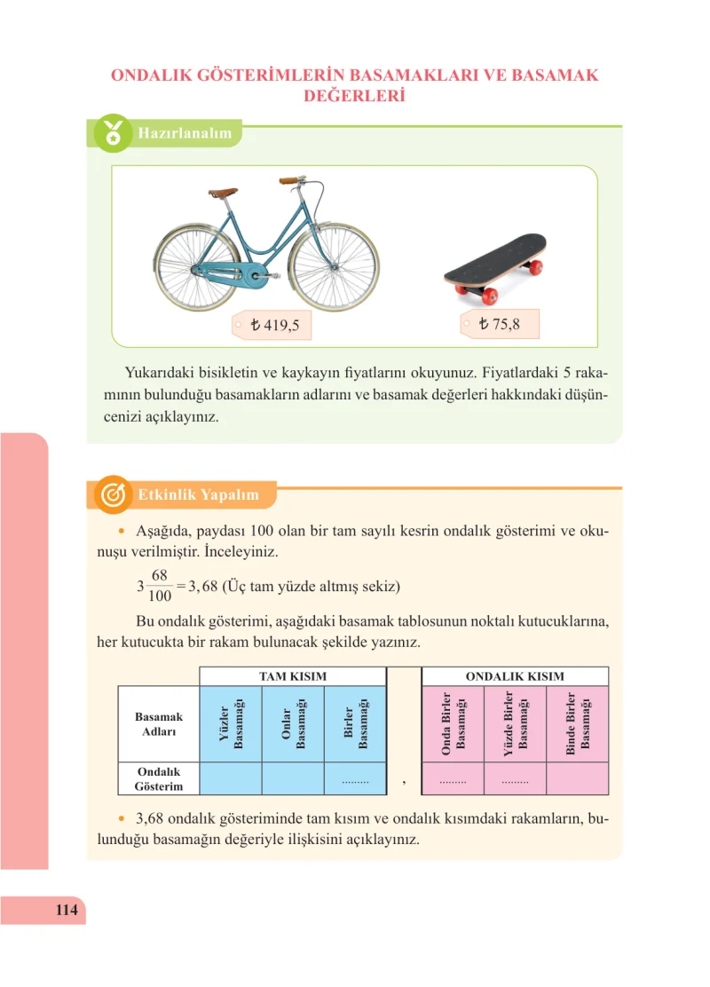 5. Sınıf Matematik Ders Kitabı Cevapları Özgün Yayınları Sayfa 114