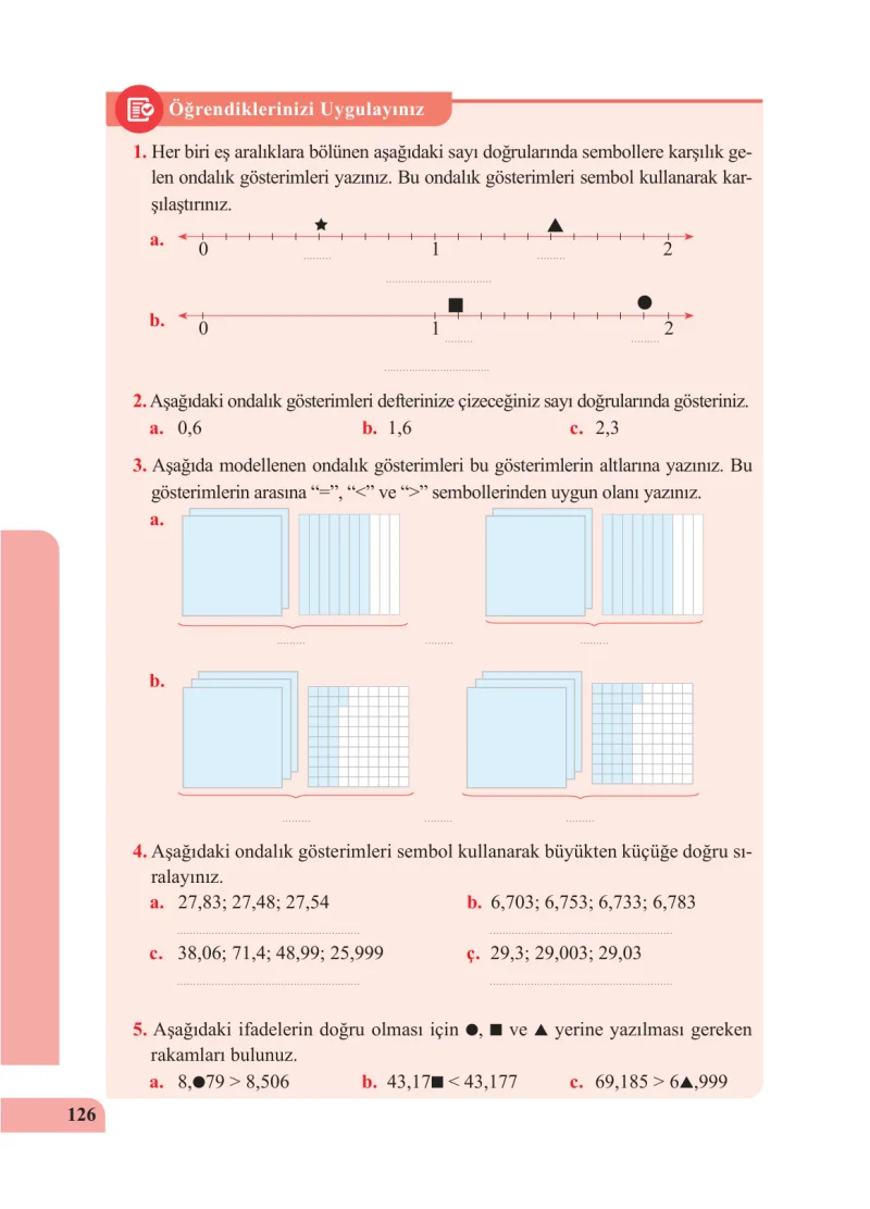 5. Sınıf Matematik Ders Kitabı Cevapları Özgün Yayınları Sayfa 126