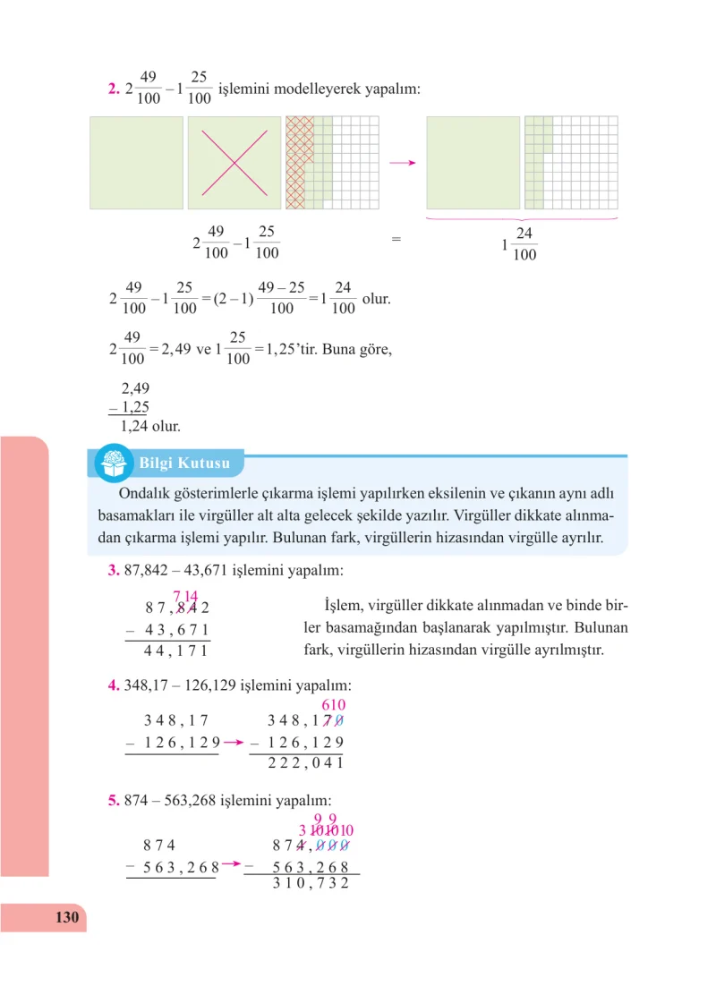 5. Sınıf Matematik Ders Kitabı Cevapları Özgün Yayınları Sayfa 130