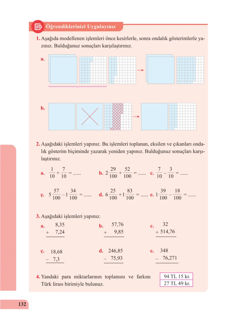 5. Sınıf Matematik Ders Kitabı Cevapları Özgün Yayınları Sayfa 132