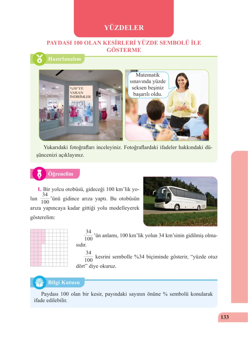 5. Sınıf Matematik Ders Kitabı Cevapları Özgün Yayınları Sayfa 133