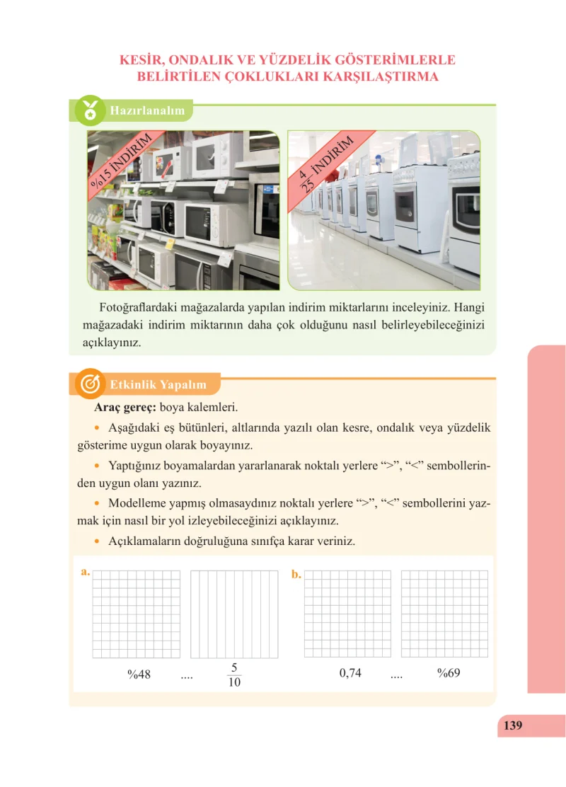 5. Sınıf Matematik Ders Kitabı Cevapları Özgün Yayınları Sayfa 139