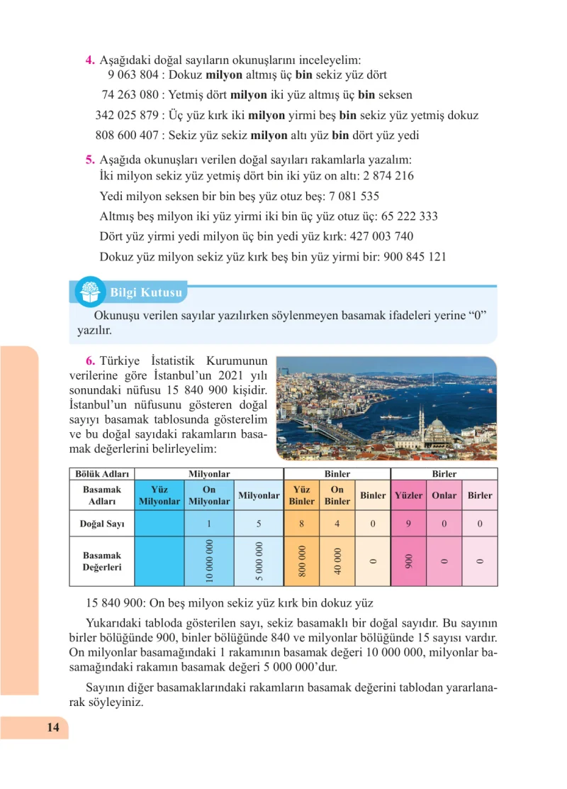5. Sınıf Matematik Ders Kitabı Cevapları Özgün Yayınları Sayfa 14