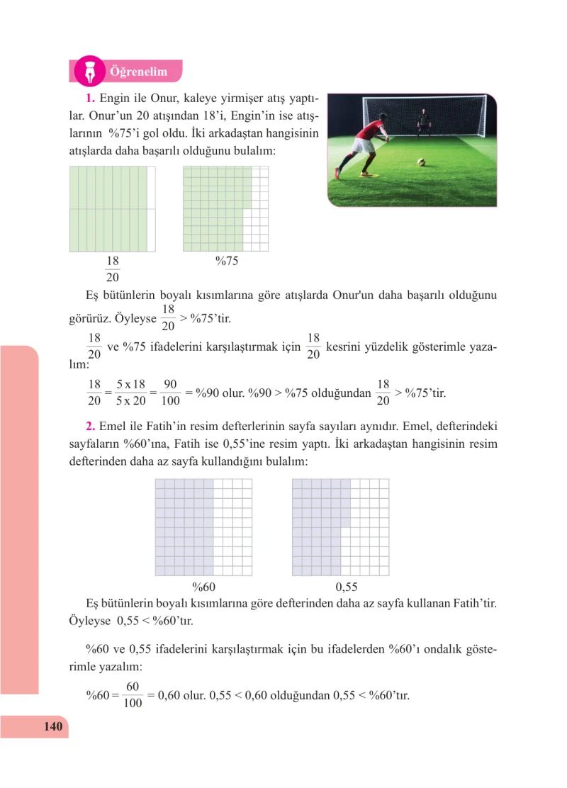 5. Sınıf Matematik Ders Kitabı Cevapları Özgün Yayınları Sayfa 140