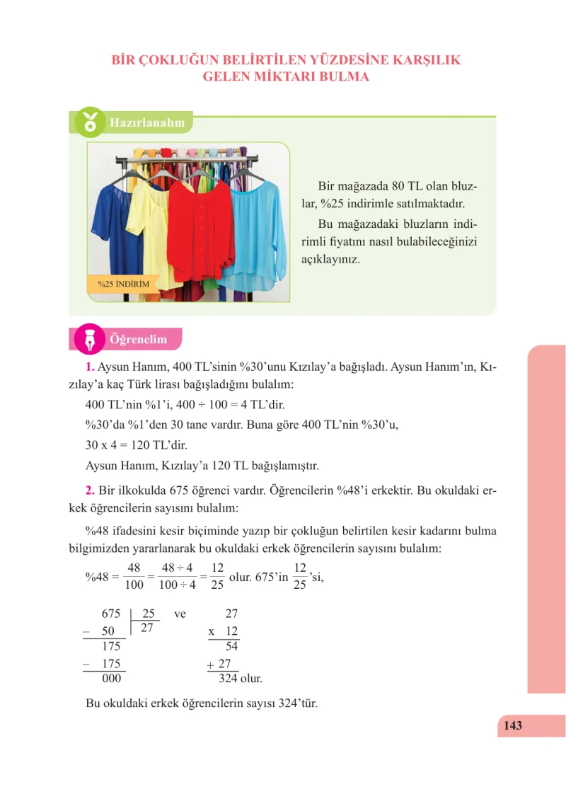 5. Sınıf Matematik Ders Kitabı Cevapları Özgün Yayınları Sayfa 143