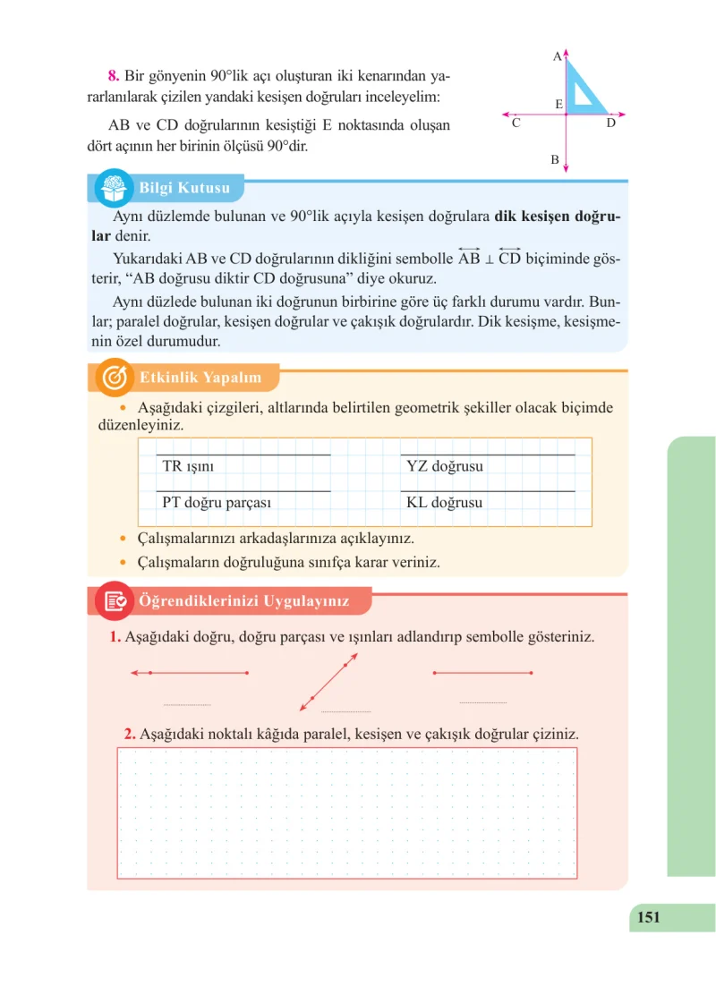 5. Sınıf Matematik Ders Kitabı Cevapları Özgün Yayınları Sayfa 151