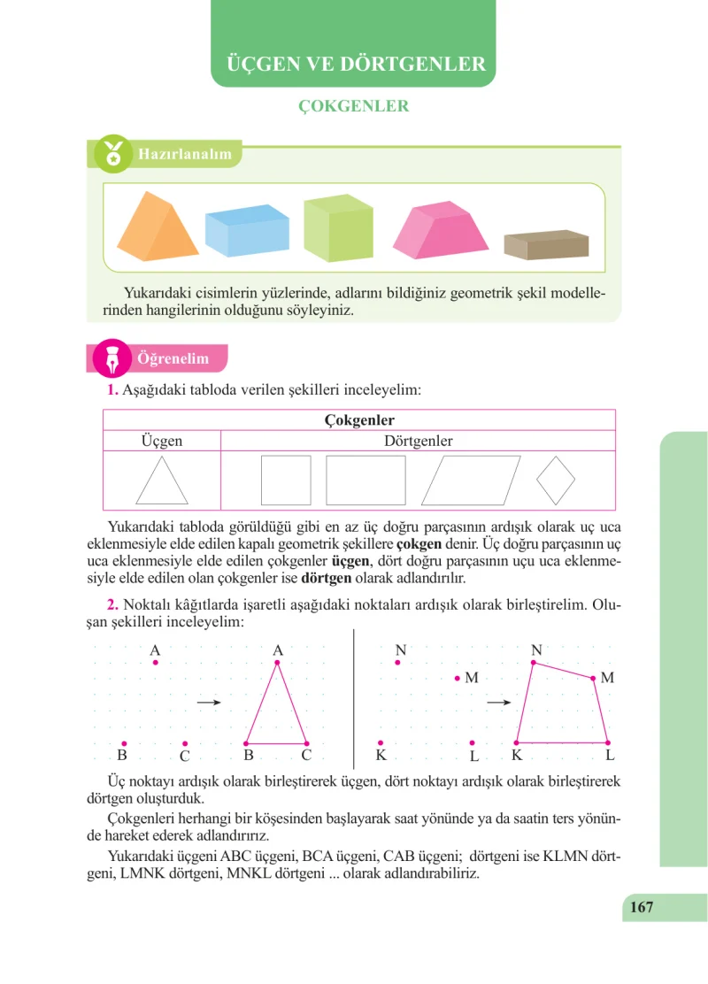 5. Sınıf Matematik Ders Kitabı Cevapları Özgün Yayınları Sayfa 167