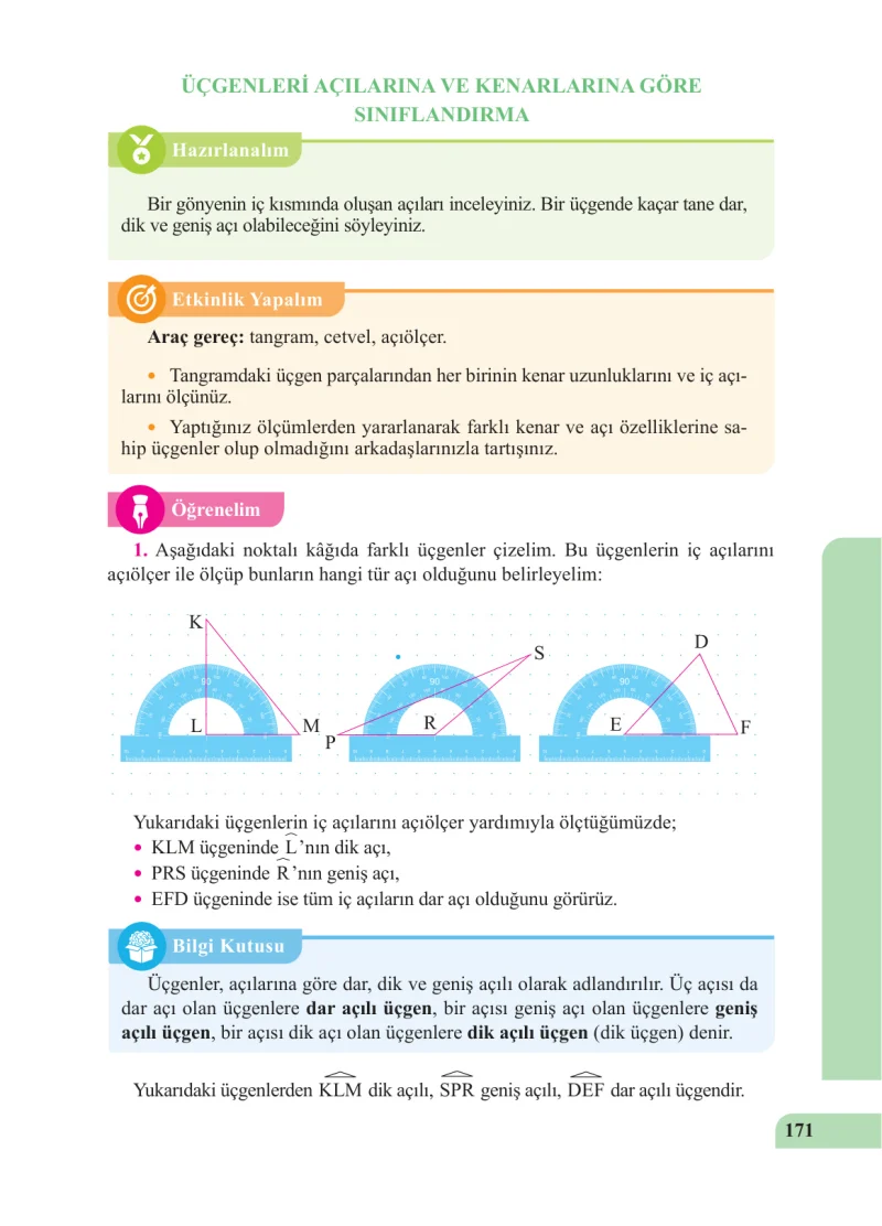 5. Sınıf Matematik Ders Kitabı Cevapları Özgün Yayınları Sayfa 171