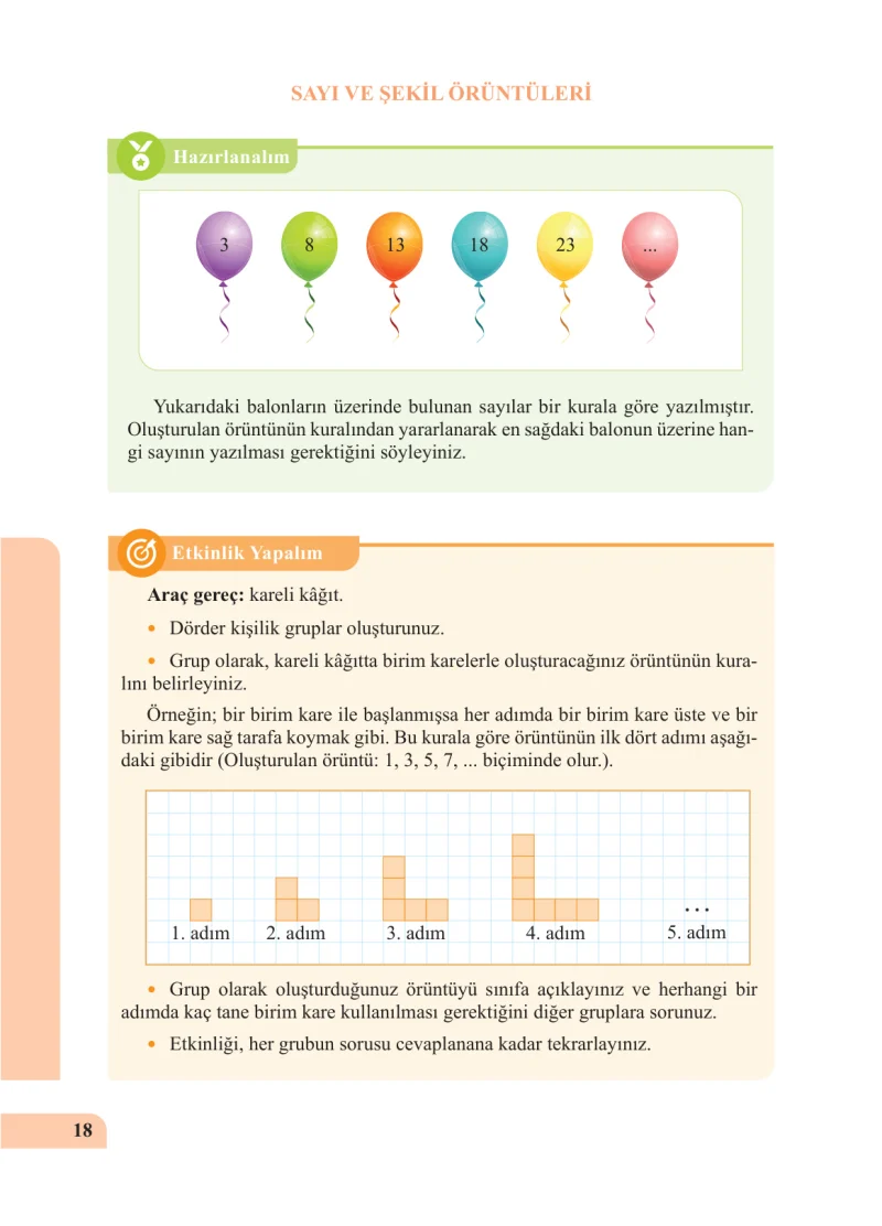 5. Sınıf Matematik Ders Kitabı Cevapları Özgün Yayınları Sayfa 18