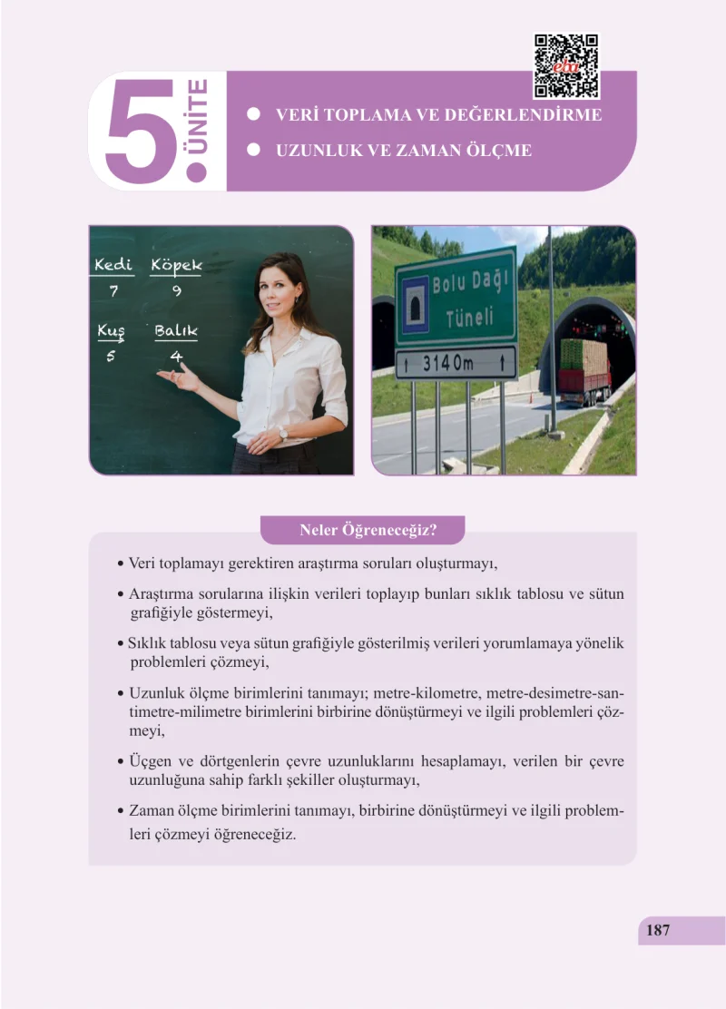 5. Sınıf Matematik Ders Kitabı Cevapları Özgün Yayınları Sayfa 187