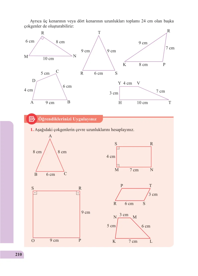 5. Sınıf Matematik Ders Kitabı Cevapları Özgün Yayınları Sayfa 210