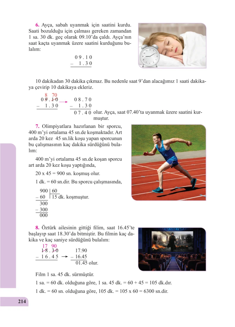 5. Sınıf Matematik Ders Kitabı Cevapları Özgün Yayınları Sayfa 214