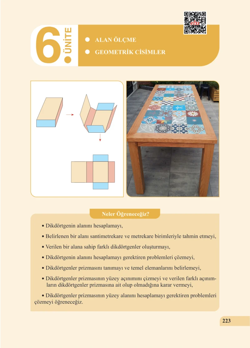 5. Sınıf Matematik Ders Kitabı Cevapları Özgün Yayınları Sayfa 223
