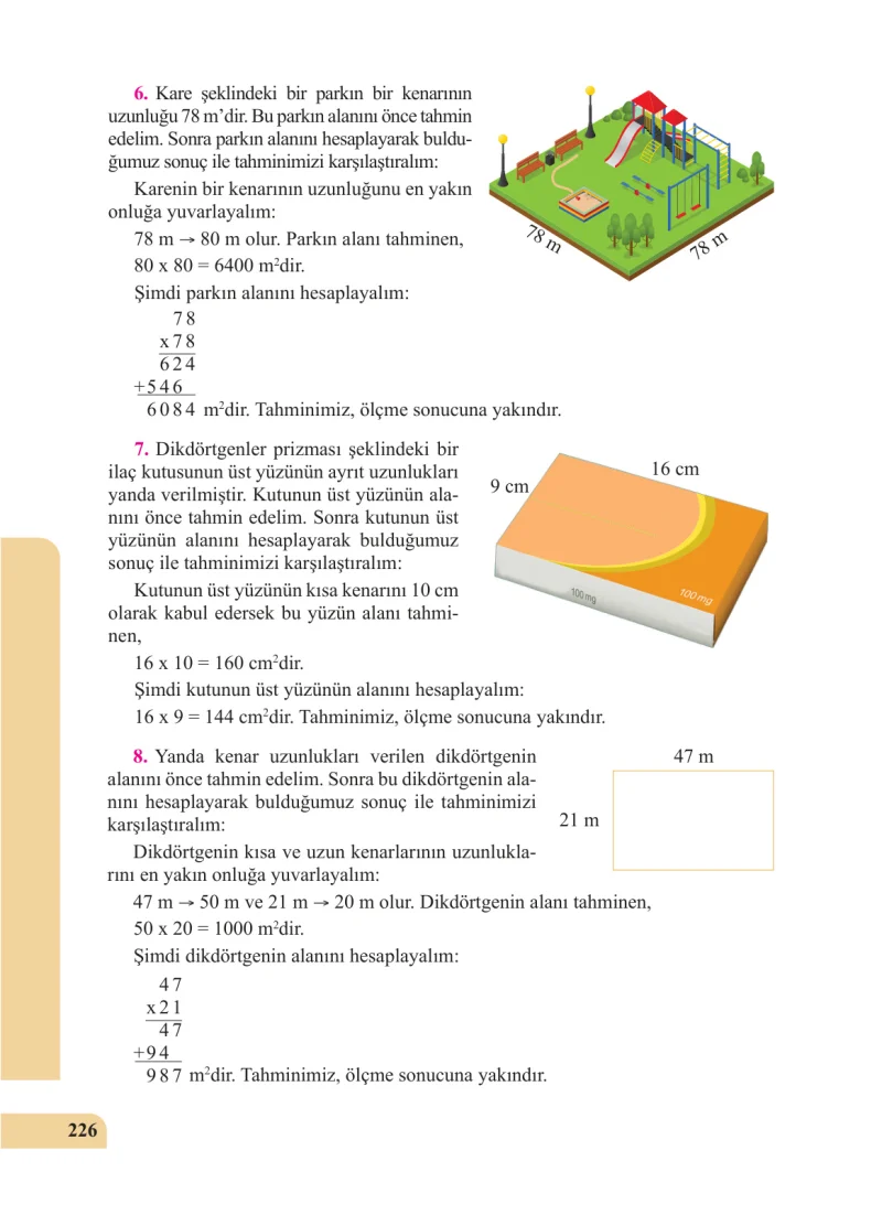 5. Sınıf Matematik Ders Kitabı Cevapları Özgün Yayınları Sayfa 226