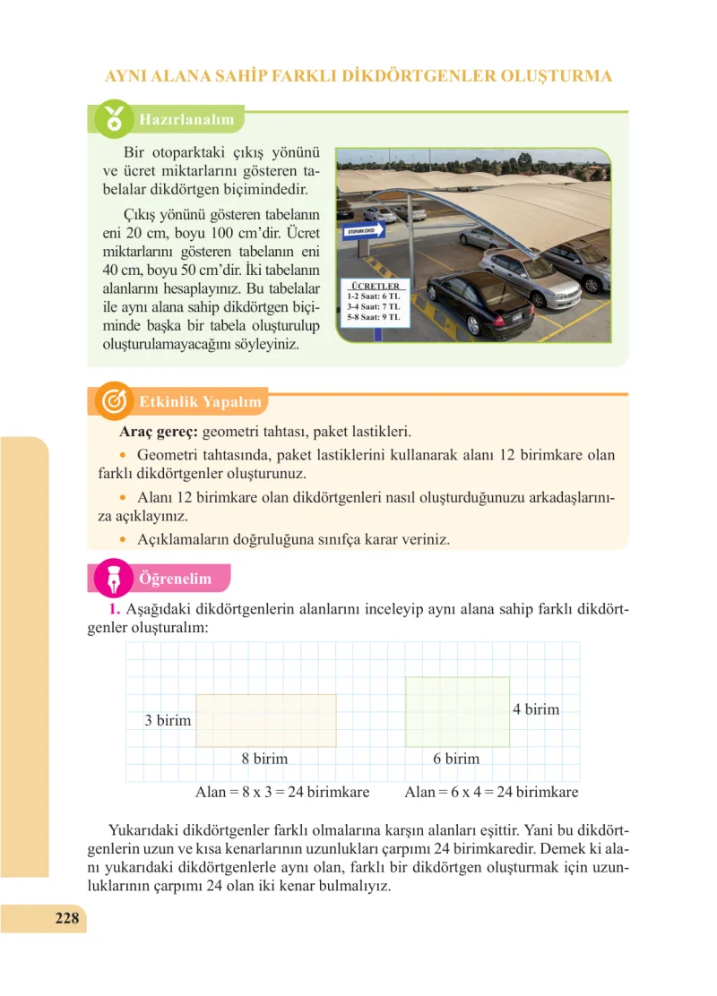 5. Sınıf Matematik Ders Kitabı Cevapları Özgün Yayınları Sayfa 228
