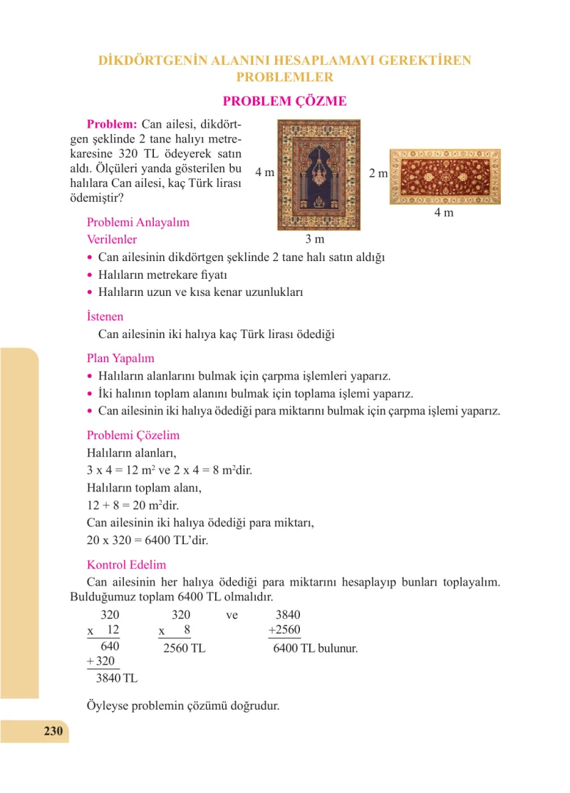 5. Sınıf Matematik Ders Kitabı Cevapları Özgün Yayınları Sayfa 230