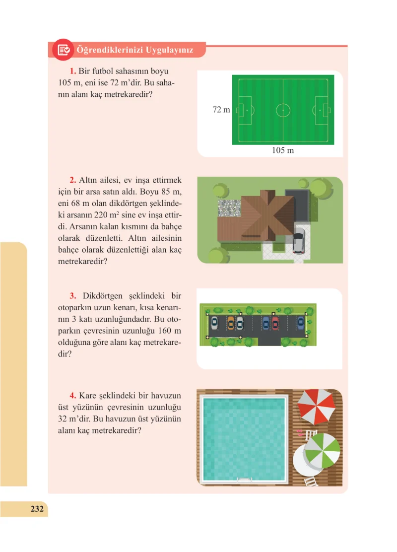 5. Sınıf Matematik Ders Kitabı Cevapları Özgün Yayınları Sayfa 232